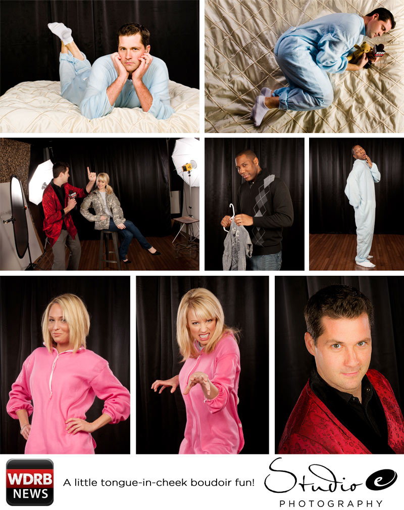 Some Fun Tongue-in-cheek Boudoir Photos with Keith Kaiser & WDRB in the Morning! 