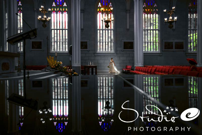 Bridal Portraits at the Cathedral of the Assumption Louisville Wedding