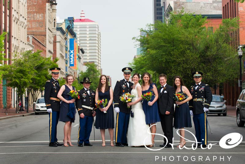 Louisville Wedding at the Frazier Museum Bridal Party