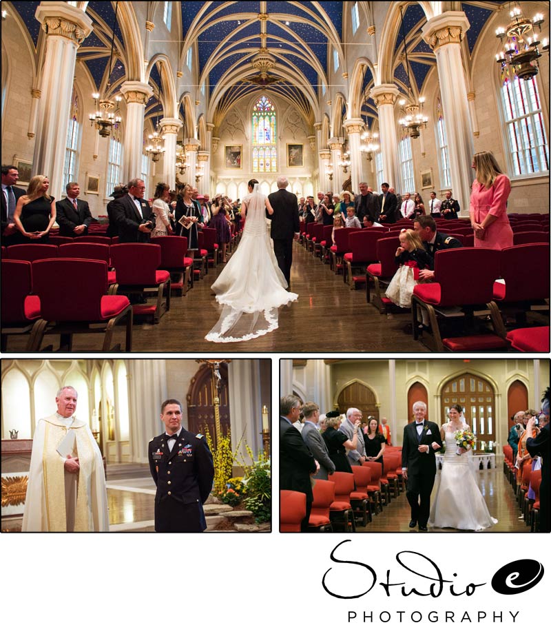 Wedding Ceremony at the Cathedral of the Assumption Louisville Wedding